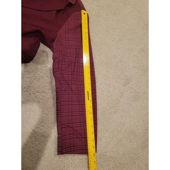 NWT G by Giuliana Black Label Women's Plus Size 3X Blazer Jacket Violet Plaid - Picture 8 of 13